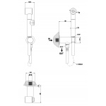 Gessi Trasparenze Bidetka 1/2" z przyłączem kątowym chrom 14331.031 / 14331031