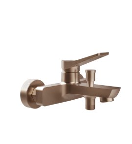 Gessi Rilievo Bateria wannowa ścienna copper brushed PVD 59013.708