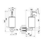 Gessi Tondo Dozownik mydła Biały/Chrom 63613.031