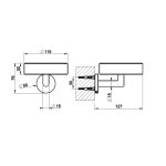 Gessi Tondo Mydelniczka ścienna Czarny/Chrom 63602.031