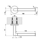 Gessi Tondo Uchwyt na papier toaletowy Chrom 63655.031