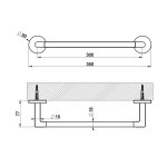 Gessi Tondo Wieszak na ręczniki 300 mm Chrom 63697.031