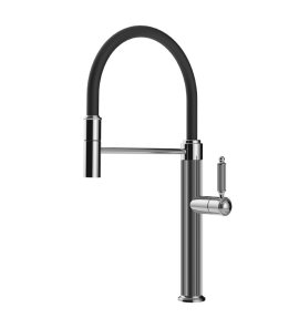 Gessi Venti 20 Bateria kuchenna obrotowa z wyciąganą wylewką Chrom 60634.031