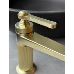 Gessi Venti20 Bateria umywalkowa jednootworowa bez korka brushed brass pvd 65002.727