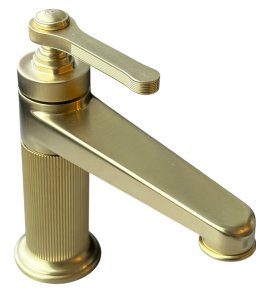 Gessi Venti20 Bateria umywalkowa jednootworowa bez korka brushed brass pvd 65002.727