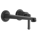 Gessi Venti20 Bateria umywalkowa ścienna z wylewką 21,5 cm element zewnętrzny matte black 65089.299