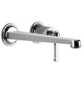 Gessi Venti20 Bateria umywalkowa ścienna z wylewką 25,6 cm element zewnętrzny chrom 65088.031