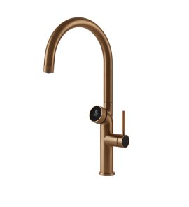 Gessi Vita Bateria zlewozmywakowa jednouchwytowa hot/cold warm bronze brushed 60720.726