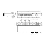 Gessi Zewnętrzna część termostatycznego mieszacza półkowego Chrom 63024.031