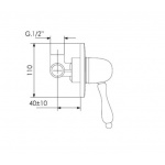 Giulini Giovanni Symphony bateria natryskowa podtynkowa SY 9515