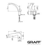 Graff Ametis Bateria umywalkowa jednouchwytowa Chrom E-6400-LM43