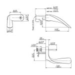 Graff Ametis Bateria umywalkowa podtynkowa - element zewnętrzny Chrom E-6430-LM43-T