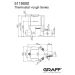 Graff Aqua-Sense Zestaw natryskowy termostatyczny podtynkowy z deszczownicą 600x450 mm sufitową i zestawem prysznicowym Polerowana stal AQ02-PC