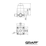 Graff Element podtynkowy baterii natryskowej E-7009