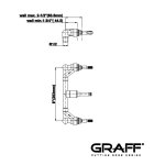 Graff Element podtynkowy baterii umywalkowej 3-otworowej E-1011