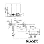 Graff Element podtynkowy baterii umywalkowej z oświetleniem LED E-1030