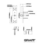 Graff Element podtynkowy do deszczownicy E-1075