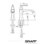 Graff Finezza Due Bateria umywalkowa jednouchwytowa Chrom E-6801-LM47