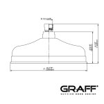 Graff Finezza Due Deszczownica Ø 210 mm Chrom E-8410