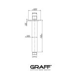 Graff Finezza Ramie sufitowe 150 mm do deszczownicy Chrom E-8529