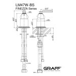 Graff Finezza Uno Bateria wannowa nablatowa Chrom LM47W-BS