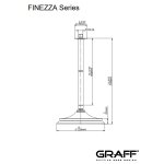 Graff Finezza Uno Deszczownica na ramieniu sufitowym Ø 228 mm Chrom E-8377