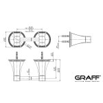 Graff Finezza Uno Wieszak na ręcznik ścienny 464 mm Chrom E-9507