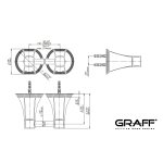 Graff Finezza Uno Wieszak na ręcznik ścienny 768 mm Chrom E-9509