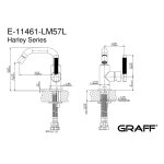 Graff Harley Bateria bidetowa jednootworowa Chrom E-11461-LM57L