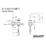 Graff Harley Bateria umywalkowa 2-otworowa Chrom E-11421-C19B