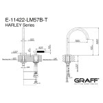 Graff Harley Bateria umywalkowa 2-otworowa Chrom E-11422-LM57B