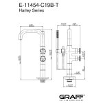 Graff Harley Bateria wannowa wolnostojąca z zestawem natryskowym Chrom E-11454-C19B-T