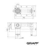 Graff Harley Element podtynkowy baterii umywalkowej 2-otworowej E-1029