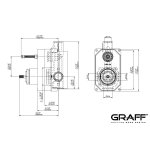 Graff Harley Element podtynkowy baterii natryskowej PROGRESSIVE E-7057