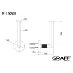 Graff Harley Uchwyt na papier toaletowy Chrom E-19205