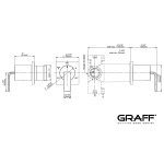 Graff Immersion Rozdzielacz 3-drożny - element zewnętrzny Chrom E-8072-LM40E1-T