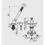 Graff Immersion Zestaw prysznicowy nablatowy Chrom E-2355