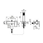 Graff Incanto Bateria natryskowa z zestawem prysznicowym Chrom EX-3772-LM55X