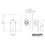 Graff Incanto Bateria natryskowa podtynkowa - element zewnętrzny Chrom E-7040-LM55N-T