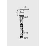 Graff Incanto Bateria wannowa nablatowa Chrom LM55W