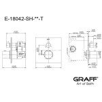 Graff Incanto Zestaw natryskowy termostatyczny UNI-BOX podtynkowy z deszczownicą ścienną 250x250 mm z zestawem natryskowym Chrom INC02