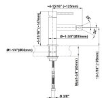 Graff M.E./M.E.25 Bateria bidetowa jednouchwytowa Chrom E-6161-LM41