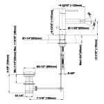 Graff M.E./M.E.25 Bateria bidetowa jednouchwytowa z korkiem automatycznym Chrom E-6161D-LM41