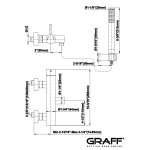 Graff M.E./M.E.25 Bateria natryskowa ścienna z zestawem prysznicowym Chrom EX-6172-LM37