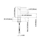 Graff M.E./M.E.25 Bateria umywalkowa jednouchwytowa Chrom E-6102-LM41