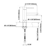 Graff M.E./M.E.25 Bateria umywalkowa jednouchwytowa 120 mm Chrom E-6101-LM41