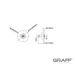 Graff M-Series Zestaw natryskowy termostatyczny podtynkowy z deszczownicą ścienną Ø 252 mm i zestawem prysznicowym Chrom HARLEY