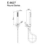 Graff M-Series Zestaw natryskowy termostatyczny podtynkowy z deszczownicą ścienną Ø 252 mm i zestawem prysznicowym Chrom HARLEY04