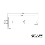 Graff M-Series Zestaw wannowo-natryskowy termostatyczny podtynkowy z deszczownicą ścienną Ø 252 mm i zestawem prysznicowym na drążku Chrom HARLEY03