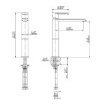 Graff Phase Bateria umywalkowa jednouchwytowa Chrom E-6605-LM45